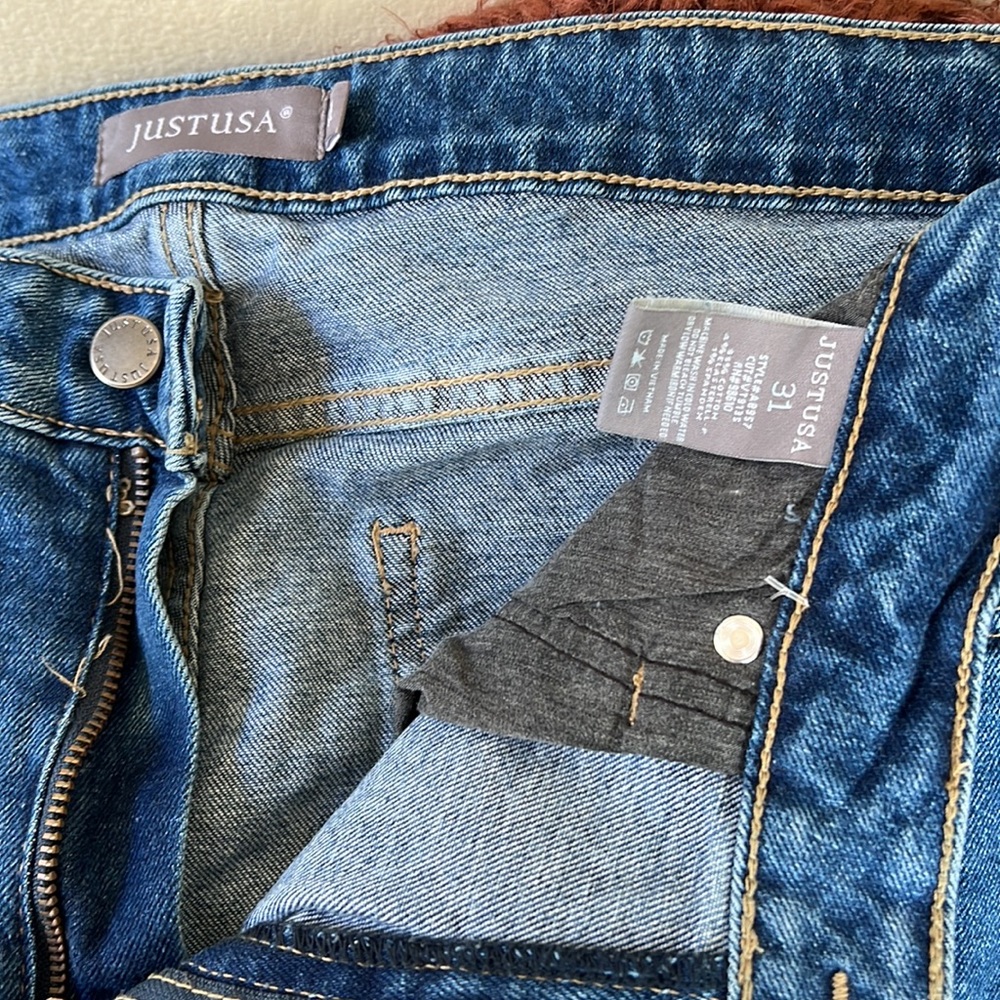 Marcella High Rise Distressed Straight Jean - Picture 3 of 4